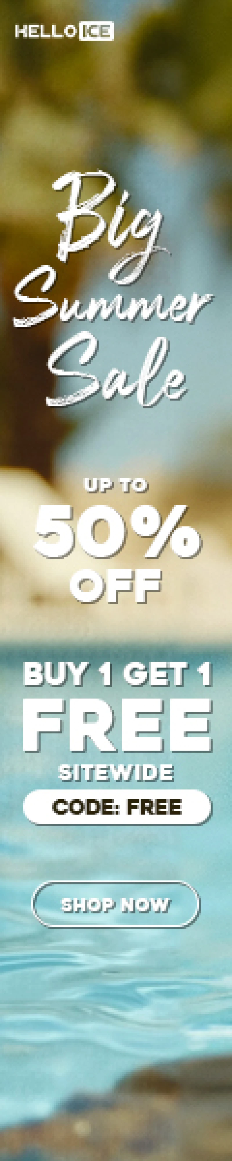 Summer Sale：BUY 1 GET 1 FREE