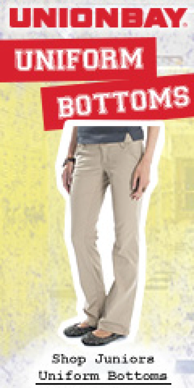 Shop Juniors School Uniform Styles at UNIONBAY