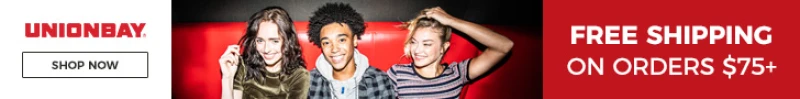 Free Shipping on Orders $75+ at Unionbay!