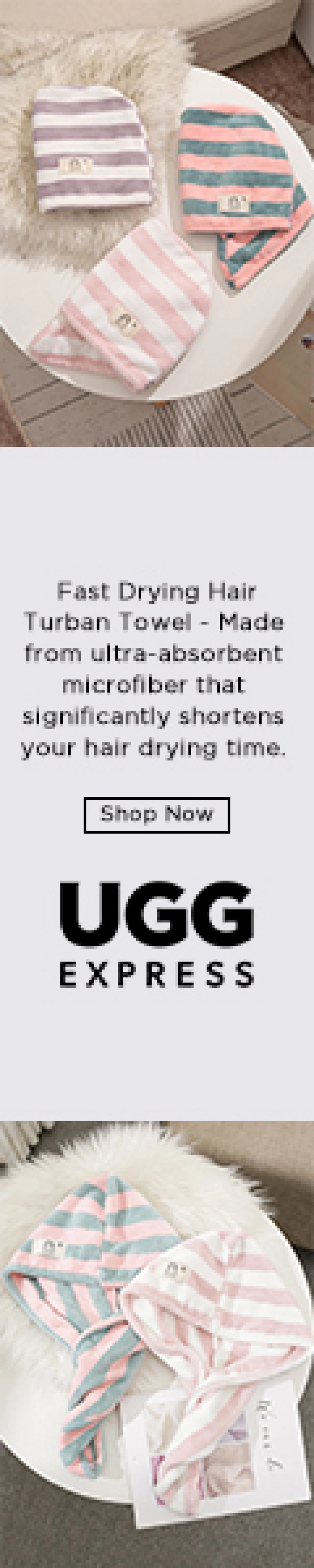 TAZ072 Fast Drying Hair Turban Towel
