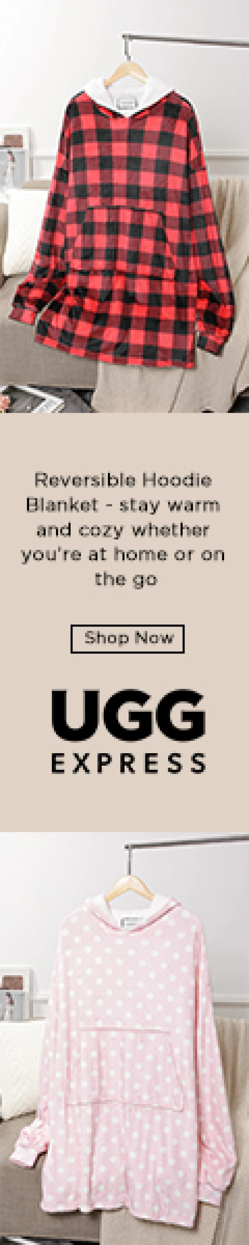 TAZS2114 & TAZS2109 hoodie blanket
