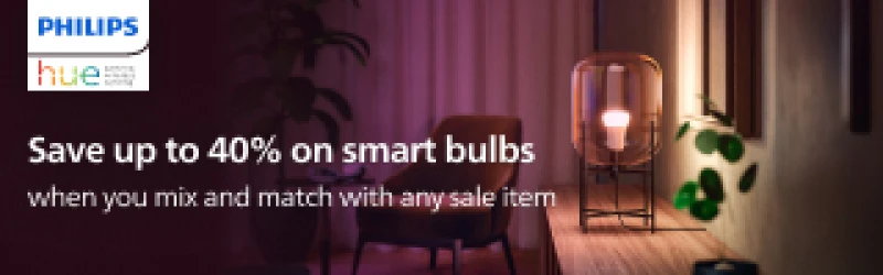 Upgrade every lamp and fixture with Philips Hue smart bulbs