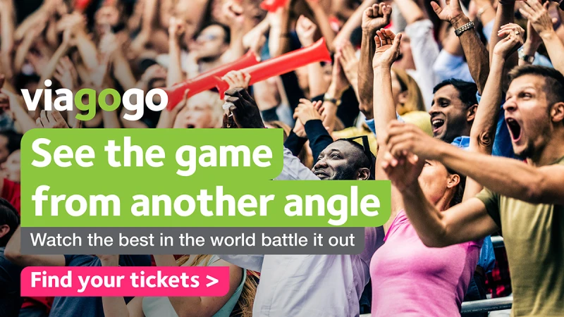 See the game from another angle.  Watch the best in the world battle it out. Find your tickets at viagogo!