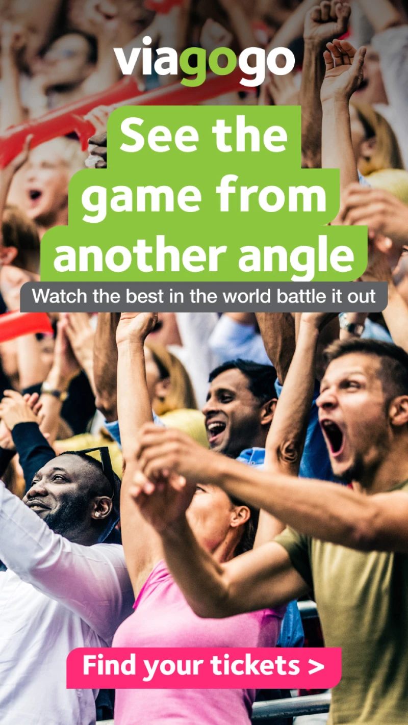 See the game from another angle.  Watch the best in the world battle it out. Find your tickets at viagogo!