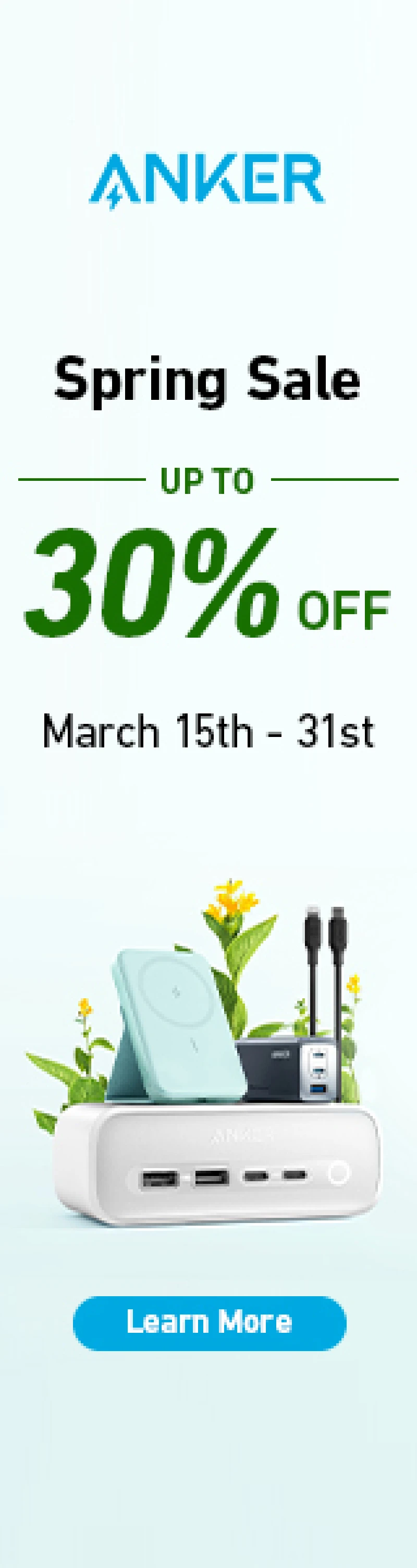 Up to 30% OFF Anker Spring Sale Find the Best Travel Power Solution