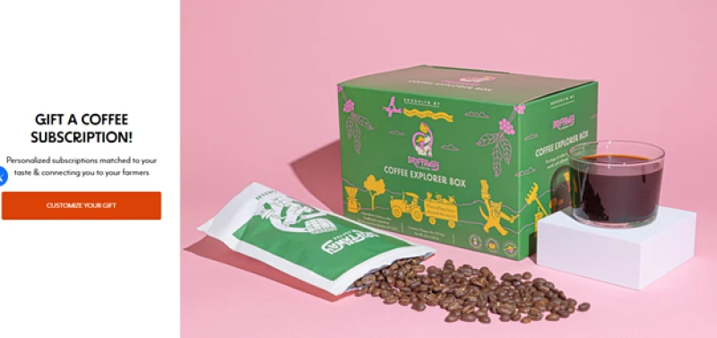 SAVE 33% OFF PAY PER SHIPMENT COFFEE SUBSCRIPTIONS PERSONALIZED TO YOUR TASTE!  Fresh Roasted Single Origin Coffee Subscriptions - Connects You To Your Coffee Farmer & Contributes To Sustainable Livel...
