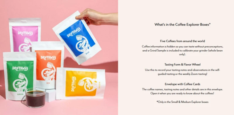 Give The Gift Of Coffee With Our Coffee Explorer Gift Box - 5 Coffees From Around The World From Driftaway - All With Free Shipping! Shop Now!